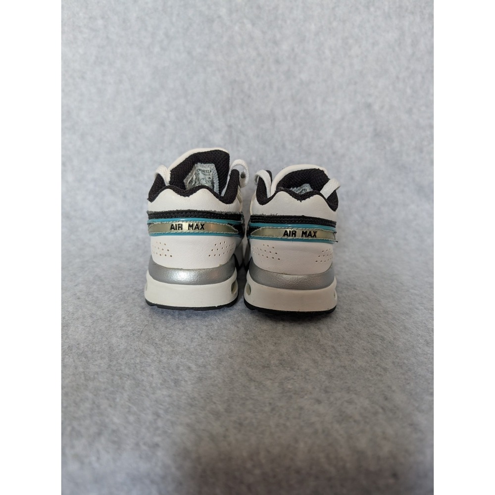 Toddler Nike Air Max Classic Bw Vintage Y2k 2009 Leather Hype 2c White Teal - Picture 11 of 16